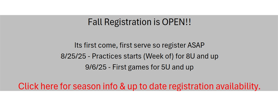 Registration Availability